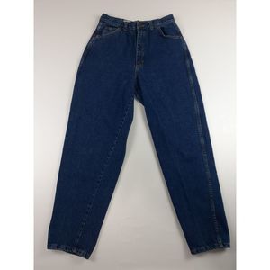 VTG 80S CONGO HIGH WAIST TAPER LEG JEANS SZ 12 AVG